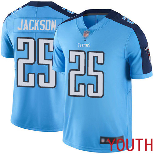Tennessee Titans Limited Light Blue Youth Adoree  Jackson Jersey NFL Football #25 Rush Vapor Untouchable